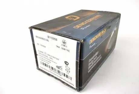 B110956 Тормозные колодки передние (19.1mm) Opel INSIGNIA 1,6 / 2,0 CDTI 08- DENCKERMANN подбор по vin на Brocar