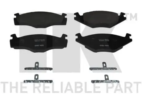 224716 Тормозные колодки передние (15.3mm) VW Golf/Jetta/Passat 83- (несимметричные) NK подбор по vin на Brocar