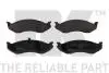 229310 Тормозные колодки дисковые перед. MB 300/ 300SL 85-89/ Jeep Cherokee 88-96 NK підбір по vin на Brocar