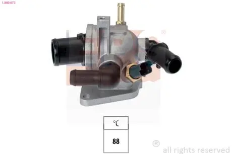 1880673 Термостат (Made in Italy!) с прокладкой и сенсором88°C Doblo 1.3d 05-, Florino EPS подбор по vin на Brocar