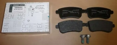 440604694R Гальмівні колодки дискові зад. Renault Scenic III/Megane III 2.0DCi 08- RENAULT підбір по vin на Brocar