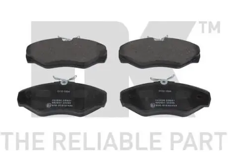 223626 Гальмівні колодки передні (18.50mm) Opel Vivaro 01-,Renault Trafic 01- NK підбір по vin на Brocar