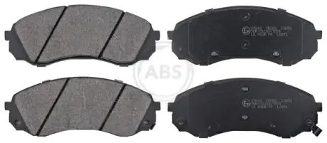 37618 К-кт перед. гальм. колодок Hyundai H-1 2.5CRDI 01-08/Kia Carniva 06- A.B.S. подбор по vin на Brocar