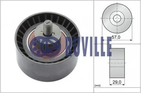55851 Ролик направляючий паса ГРМ Fiat/Alfa Romeo/Lancia Lybra 1.4-2.0 95- RUVILLE підбір по vin на Brocar