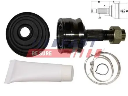FT25005K ШРКШ зовн. FIAT CINQUECENTO, SEICENTO / 600 0.7/0.9/1.1 07.91-01.10 FAST підбір по vin на Brocar