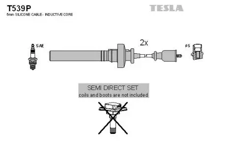 T539P Комплект кабелів високовольтних TESLA підбір по vin на Brocar