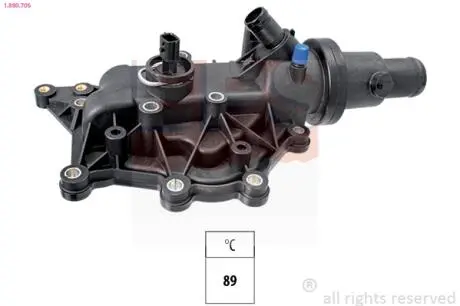 1880706 Термостат 89°C Renault Clio/Fluence/Laguna/Megane/Modus/Scenic 03- EPS підбір по vin на Brocar