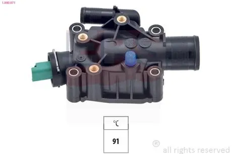 1880671 Термостат Citroen C2 / C3 / C3 Pluriel 1.4 11/05- двигун ET3J4/L5 EPS підбір по vin на Brocar