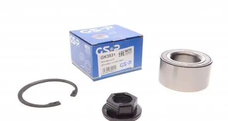 GK3531 Підшипник маточини (передньої) Ford Fiesta -08 (+ABS) (39x72.04x37) GSP підбір по vin на Brocar