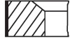 02204N2 Поршневі кільця 70.00m (+1,00) (1.5x1.5x2.5) Renault Clio 1.2 99- MAHLE / KNECHT підбір по vin на Brocar