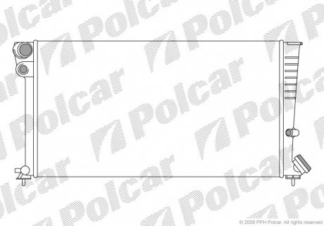 235008A5 Радиатор охлаждения (МКПП) Citroen Berlingo 96- /Peugeot 306 97- POLCAR подбор по vin на Brocar