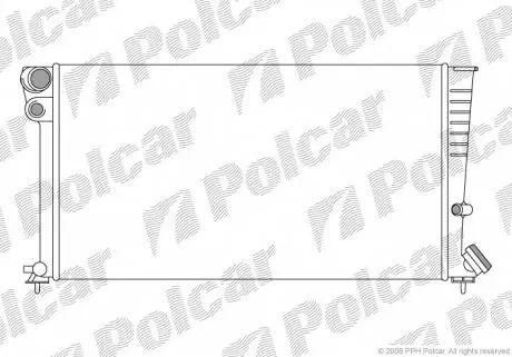 235008A5 Радіатор охолодження POLCAR підбір по vin на Brocar
