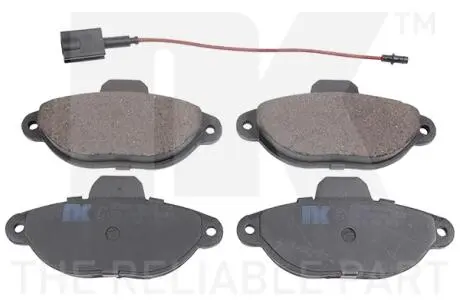 222590 Гальмівні колодки дискові перед. Fiat Panda 1.2 07-/ 500 1.2 07- NK підбір по vin на Brocar