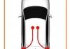 107141 Трос ручного тормоза Л /П (диск) Seat Ibiza, VW Polo, 1,2-1,9, 08- COFLE підбір по vin на Brocar