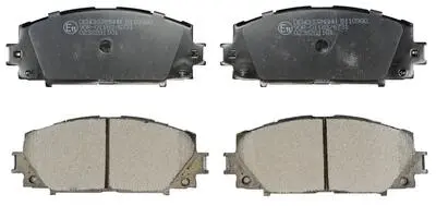 B110980 Гальмівні колодки перед. Toyota Yaris 1.0 VVT-i,1.3 VVT-i,D-4D DENCKERMANN підбір по vin на Brocar