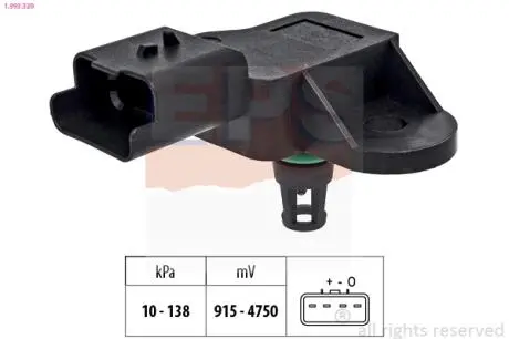 1993320 Датчик тиску повітря Toyota Auris/Land Cruiser/Prius/Yaris 09- EPS підбір по vin на Brocar