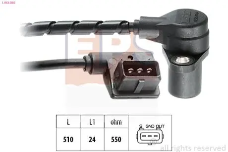 1953065 Датчик оборотов двигателя 530I EPS підбір по vin на Brocar
