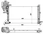 Радіатор охолодження MB Sprinter 2.2-2.7CDI 00-06 (Економ-клас) 55348A
