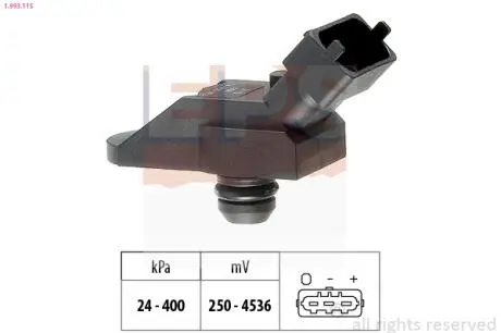 1993115 Датчик тиску повітря 3 E46,5 E39,X5 E53,Range RoverIII,Opel Omega B 2.5d/3.0d EPS підбір по vin на Brocar