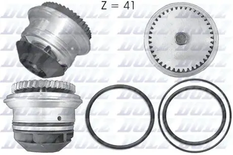A199 Водяна помпа VW LT 2.8TDI (косий зуб) (mot.AGK,ATA 97-02) TDI DOLZ підбір по vin на Brocar