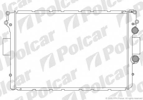 305208B3 Основной радиатор Iveco Daily (99-) 50C 2.8 TD Diesel M A/C + POLCAR підбір по vin на Brocar