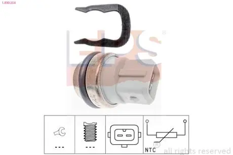 1830254 Датчик показу темп. Renault Kangoo, Laguna, Megane 1,9-2,0 9 EPS подбор по vin на Brocar