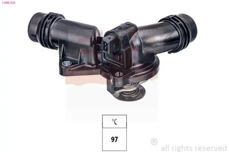 1880426 Термостат в корпусі BMW 3/5/7 X3, X5 2.0/2.3/2.5/2.8/3.0i 98 EPS підбір по vin на Brocar