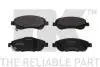 222640 Тормозные колодки дисковые перед. Honda Cr-V III 2.2 Ctdi 07- NK підбір по vin на Brocar