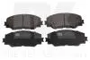 224595 Тормозные колодки дисковые перед. Toyota Auris 1.4D-4D 03/07- NK підбір по vin на Brocar