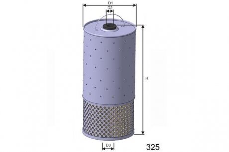 L528 Фильтр масляный DB W124 2.0D (OM601) 83-89, 2.5D (OM602) 85- MISFAT підбір по vin на Brocar