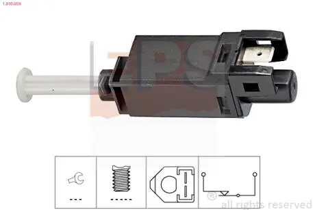 1810056 Вимикач стоп-сигналу Seat Toledo/VW Passat/Polo/Golf II 83- EPS підбір по vin на Brocar