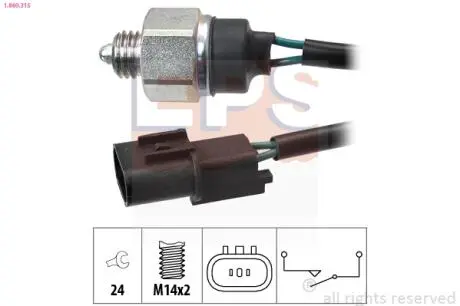 1860315 Датчик заднего хода Hyundai Santa Fe, Trajet 2.0-2.4 01-08 EPS подбор по vin на Brocar