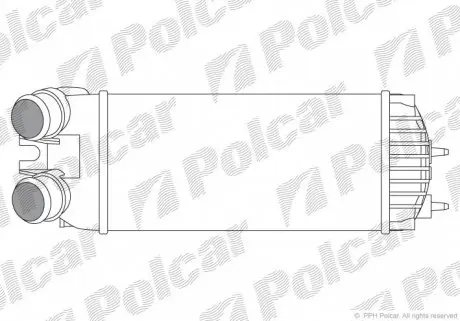 2351J83 Радиатор воздуха (интеркулер) POLCAR подбор по vin на Brocar