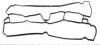 713430400 Прокладка крышки клапанов Opel Astra F/G/H/ VECTRA B/ C/ SAAB 9-3 1.8 95- VICTOR REINZ підбір по vin на Brocar