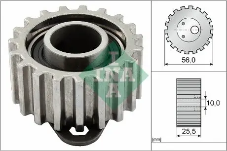 531020410 Ролик ГРМ Ford Escort 95-00 (натяжной) (56.2х25.4) INA подбор по vin на Brocar