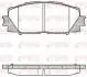 Гальмівні колодки диск. передні Toyota Prius 1.5/1.8 09- 1224 10
