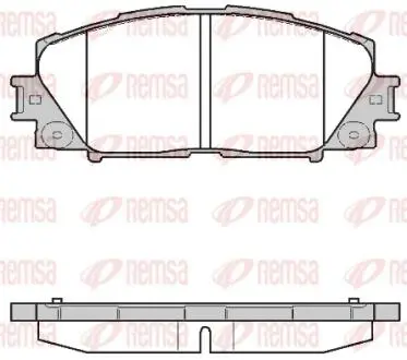 122410 Тормозные колодки. передние Toyota Prius 1.5/1.8 09- REMSA подбор по vin на Brocar