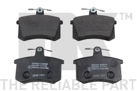 229952 К-кт зад. гальм. колодка. Audi 80/100/A4 -97/Fiat Croma NK підбір по vin на Brocar