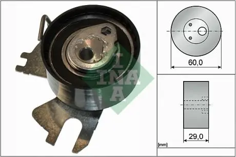 531083910 Ролик ГРМ Fiat Scudo 2.0D Multijet 10- Не поставляется в качестве отдельной детали INA підбір по vin на Brocar