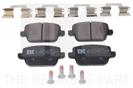 222567 Гальмівні колодки дискові зад. Ford Galaxy, Mondeo 07- NK підбір по vin на Brocar