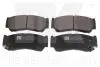 223428 Тормозные колодки дисковые зад. Hyundai Santa Fe II 06- NK підбір по vin на Brocar