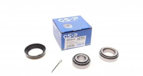 GK3519 Подшипник ступицы (задней) VW Caddy II 92-04 (29x50.29x14.73/19.05x45.24x16.64) (к-кт) GSP підбір по vin на Brocar