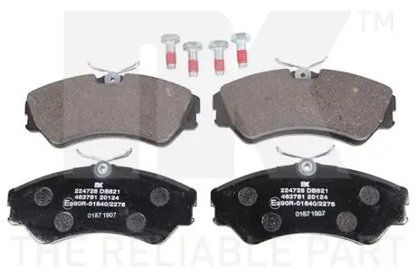224728 Тормозные колодки передние (19.0mm) VW T4 90- (диск 14&quot;) (Lucas) NK підбір по vin на Brocar