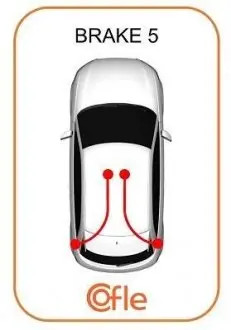 106546 Трос ручного гальма перед. Renault Twingo III 2014- COFLE підбір по vin на Brocar