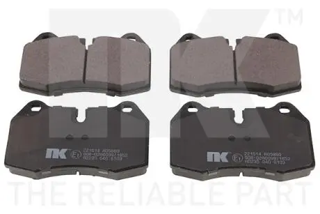 221514 Тормозные колодки передние (17.0mm) BMW серия 7,8 (E31) 90-; (E38) 94- (ATE) NK підбір по vin на Brocar