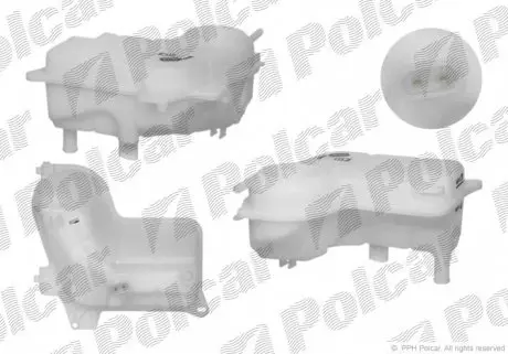 1334ZB2 Бачок компенсационный Audi A4 2.5/2.7TDI 11.00-03.09 POLCAR подбор по vin на Brocar