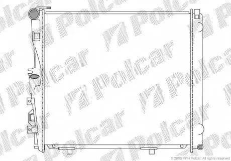 502408 Радиатор охлаж.) DB W124 85-96 M103/M104 POLCAR подбор по vin на Brocar