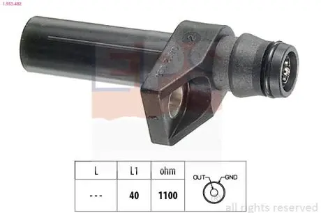 1953482 Датчик колінвала W210 OM 604-606/202/Sprinter/Vario EPS підбір по vin на Brocar