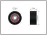 500142 60,5x10x30 Ролик натяжний CITROEN C3 1.4 HDI /SKF/ CAFFARO підбір по vin на Brocar