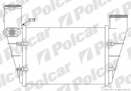 1324J81 Радиаторы воздуха (Интеркулеры) POLCAR підбір по vin на Brocar